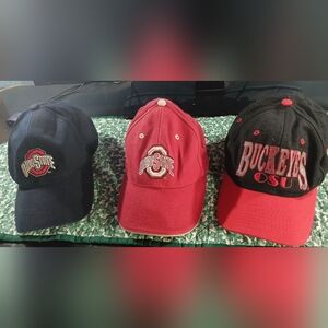 Ohio State Buckeyes Red and Black Cap